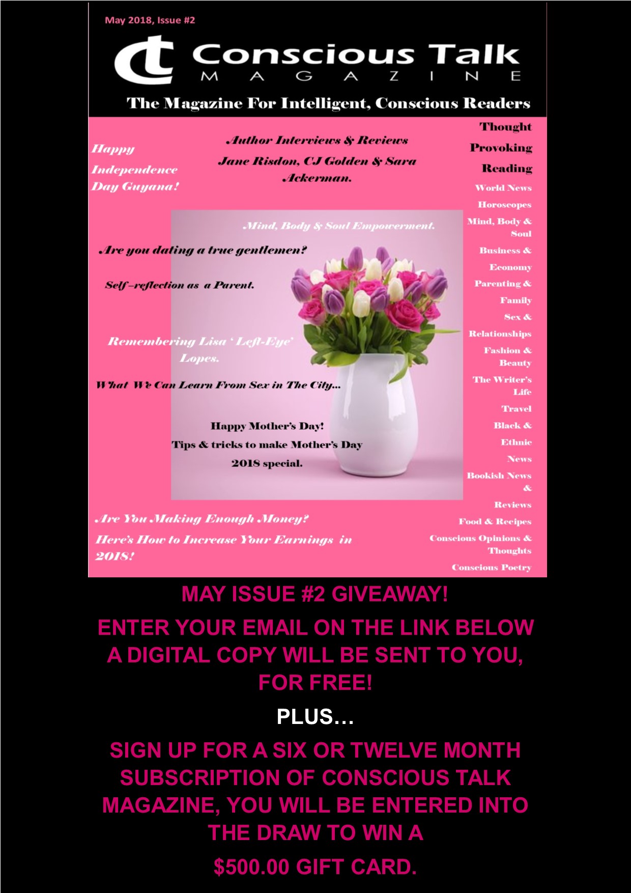 May Complimentary Issue Giveaway